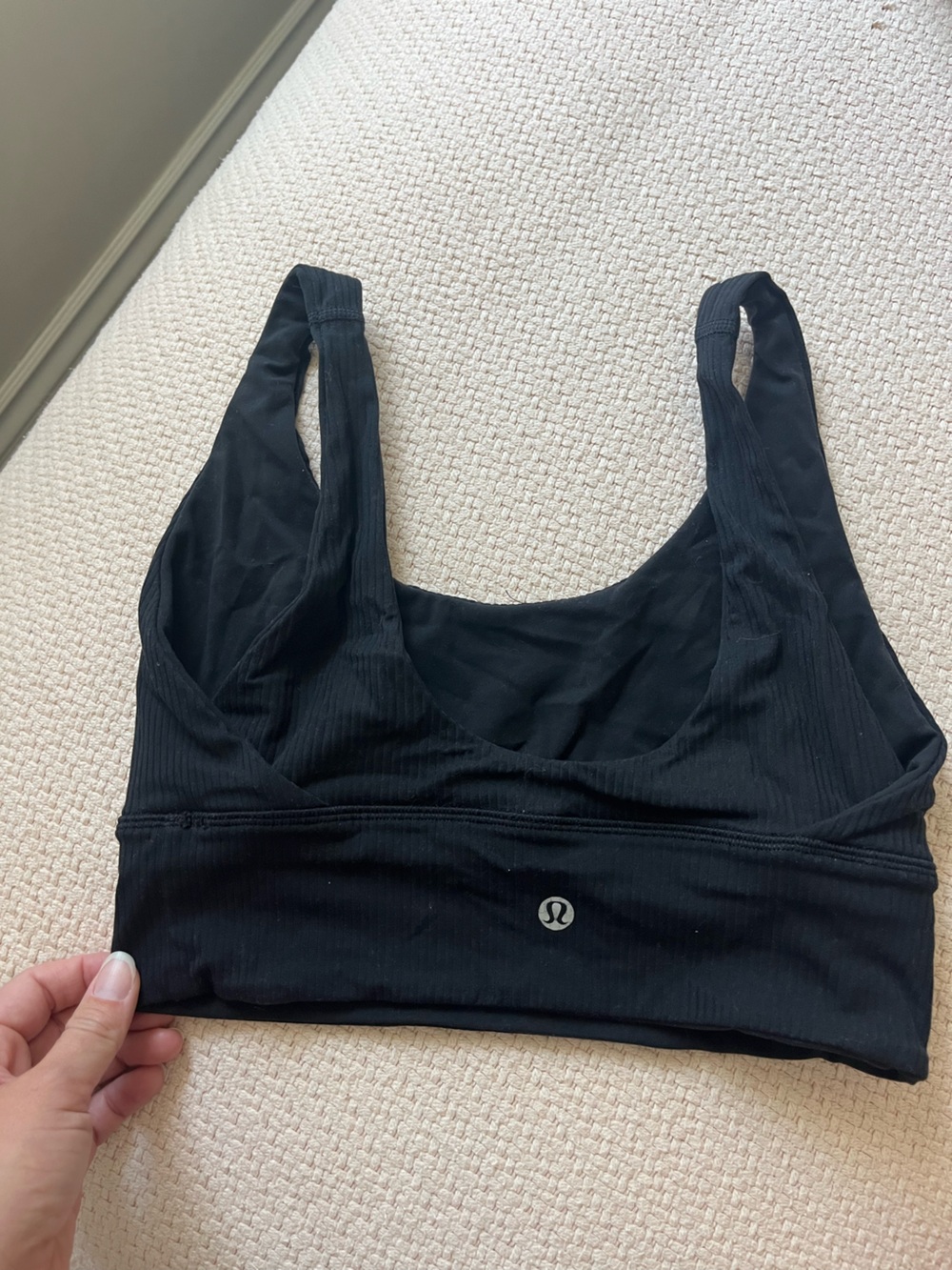 Lululemon reversible Black Ribbed Sports Bra